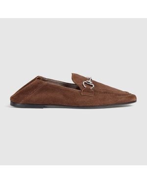 Gucci Mocassins Jordaan Soft Pour Femme, Taille - Marron