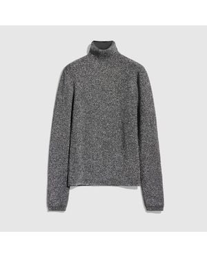 Gucci Lamé Stretch Fabric T-Shirt - Grey