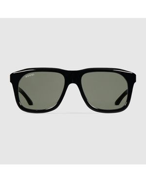 Gucci Gafas De Sol Cuadradas - Negro