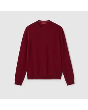 Gucci Jersey De Cashmere Fino, Talla - Rojo