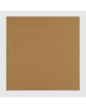 Gucci Halstuch Aus Gg Baumwoll- Und Seidenjacquard - Natur
