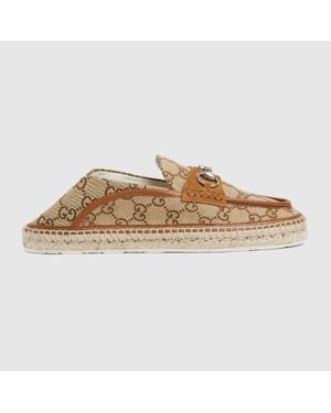 Gucci Herrenespadrille Mit Horsebit, Grösse - Natur