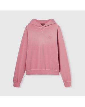 Gucci Sweat-Shirt En Jersey De Coton Avec Broderie, Taille - Rose