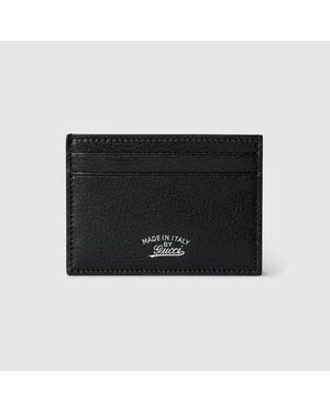 Gucci Lira Card Case, Leather - Black