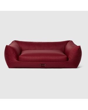 Gucci Cama Para Mascotas De Nylon Con Gg - Rojo