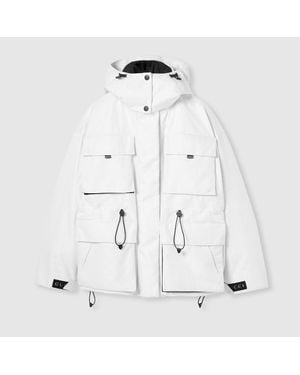 Gucci Gg Technical Fabric Jacquard Jacket, Ready-To-Wear - White
