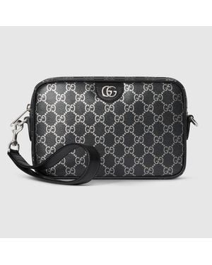 Gucci Gg Small Crossbody Bag, Fabric - Black