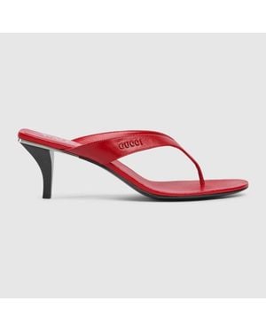 Gucci Vittoria Thong - Red
