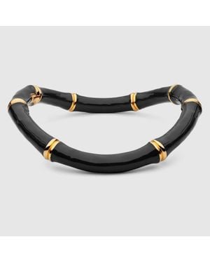 Gucci Bamboo Choker Necklace - Black