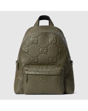 Gucci Zaino Jumbo Gg Misura Media - Verde