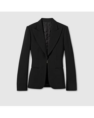 Gucci Technical Stretch Wool Jacket - Black