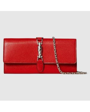Gucci Jackie Wallet On Chain - Red