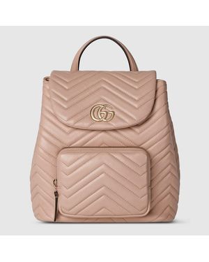 Gucci Gg Marmont Small Backpack - Pink