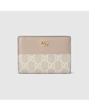 Gucci Portefeuille Bicolore Gg Marmont Petit Format - Neutre