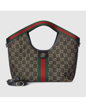 Gucci Giglio Small Tote Bag - Green