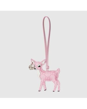 Gucci Deer-Shaped Bag Charm - Pink