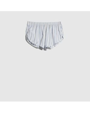 Gucci Interlocking G Silk Baiadera Jacquard Shorts - White