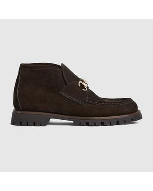 Gucci Ankle Boot With Horsebit - Black
