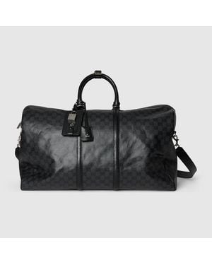 Gucci Essence Classic Large Duffle Bag, Gg Canvas - Black