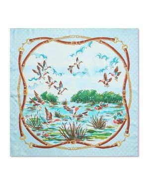 Gucci Printed Silk Twill Carré - Green