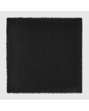 Gucci Halstuch Aus Gg Woll- Und Seidenjacquard - Schwarz