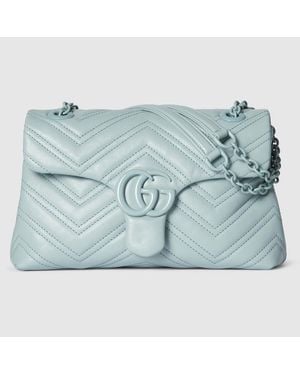 Gucci Gg Marmont Small Shoulder Bag - Blue