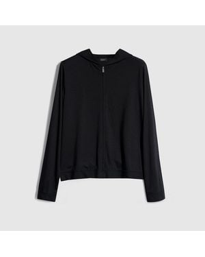Gucci Soft Rayon Jersey Zip Jacket - Black