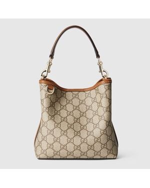 Gucci Minibolso Bombonera Gg Emblem - Marrón