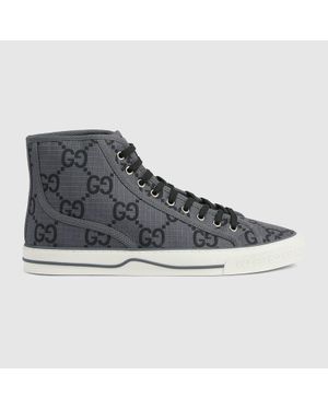 Gucci Tennis 1977 High-Top Trainer, , Nylon - Grey