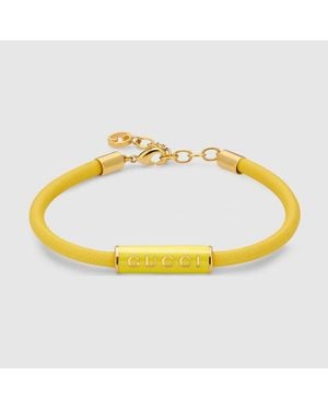 Gucci Pulsera Con Esmalte, Talla - Metálico