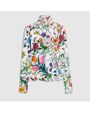 Gucci Printed Nylon Jersey T-Shirt - Green