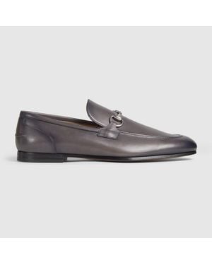 Gucci Jordaan Loafer, Leather - Grey