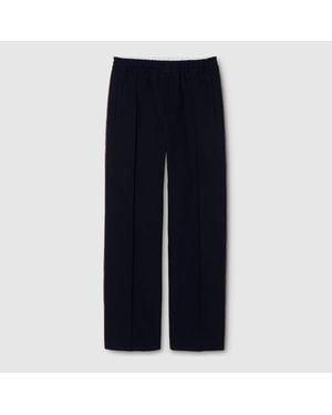 Gucci Selvedge Cotton Leisure Trousers - Blue