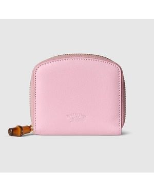 Gucci Kleine Brieftasche Mit Bambus - Pink