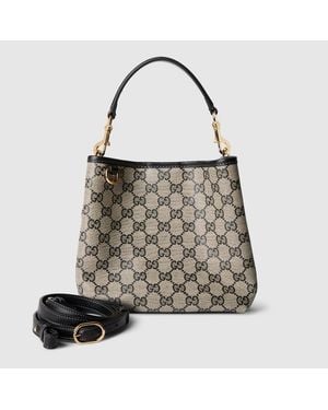 Gucci Mini Borsa A Secchiello Gg Emblem - Nero