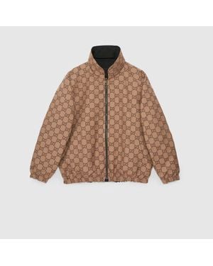 Gucci Reversible Gg Canvas Jacket - Brown