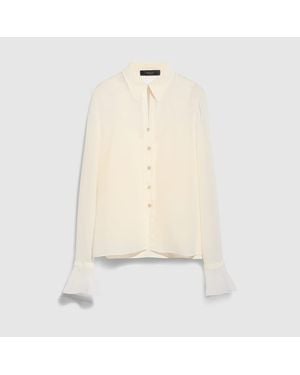 Gucci Light Silk Georgette Shirt - Natural