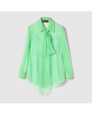 Gucci Silk Chiffon Shirt - Green