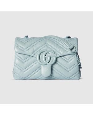 Gucci Gg Marmont Mini Shoulder Bag - Blue