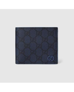 Gucci Gg Portemonnaie Mit Blassblauer Innenseite