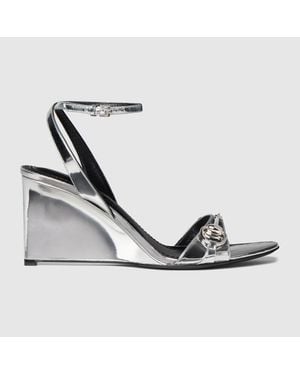 Gucci Donna Platform Sandal, Leather - White