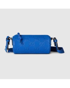 Gucci Edge Mini-Zylindertasche - Blau