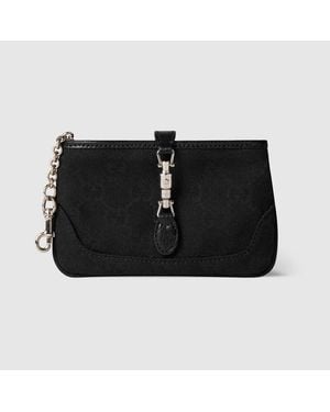 Gucci Jackie Zip Key Pouch - Black