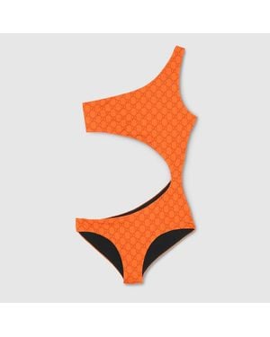 Gucci Body En Jersey Stretch À Imprimé, Taille - Orange