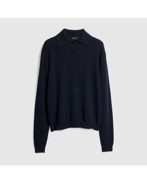 Gucci Knit Cashmere Sweater With Embroidery, Size S, Ready-To-Wear - Blue