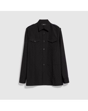 Gucci Gg Cotton Poplin Shirt - Black