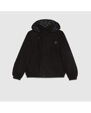 Gucci Reversible Gg Ripstop Nylon Jacket - Black
