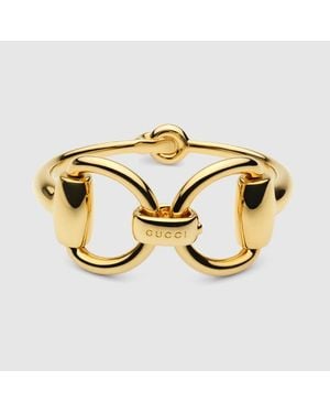 Gucci Bracelet-Manchette Horsebit, Taille - Mettallic