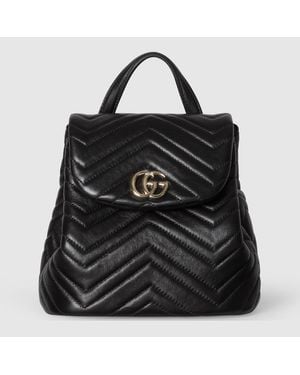 Gucci Gg Marmont Mini Backpack - Black