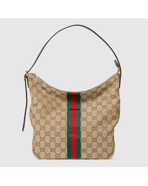 Gucci Lunetta Medium Crossbody Bag, Gg Canvas - Brown